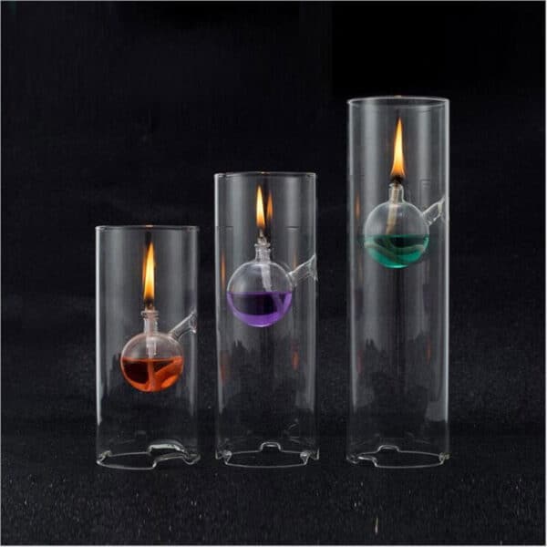 Glass Oil Candle - The Cylinder - Image 2