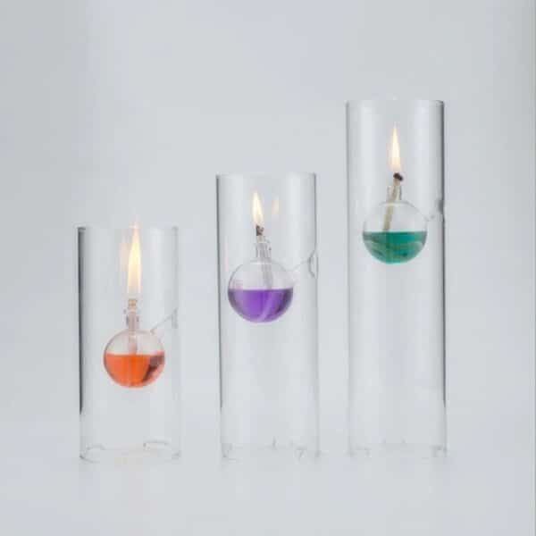 Glass Oil Candle - The Cylinder - Image 3