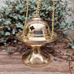 Small 4 Piece Brass Hanging Incense Censer