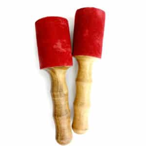 Tibetan WOODEN STRIKER w FELT Large