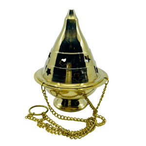 Incense Charcoal Burner Hanging Censer BRASS STAR